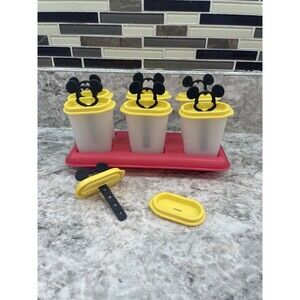 Tupperware Ice Tups Mickey Mouse Disney Popsicle Ice Pop Molds Maker